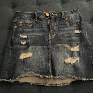 No Boudaries Jean Skirt